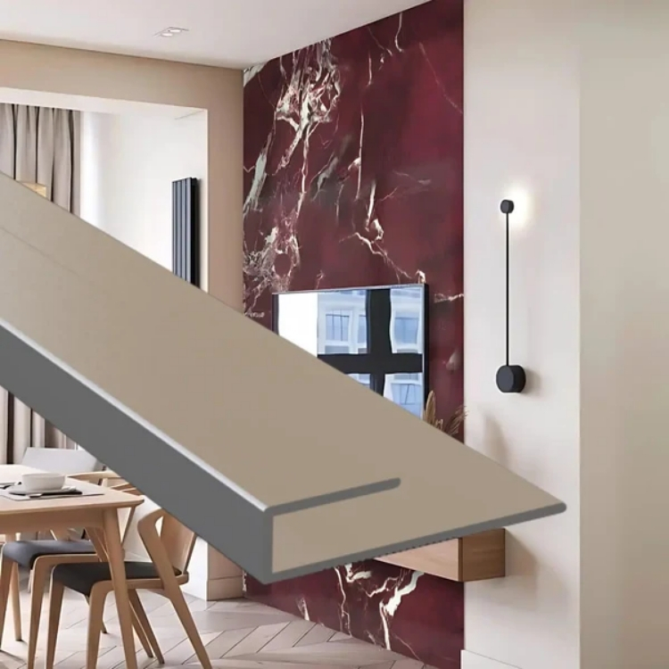 PVC Duvar Panel U Bitim Profili
