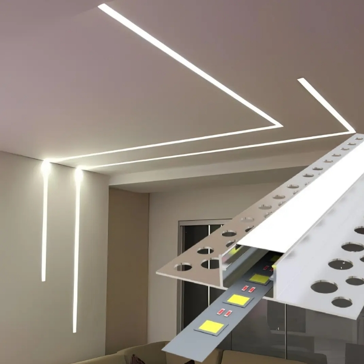 1.8CM Ters Trimless LED Profili